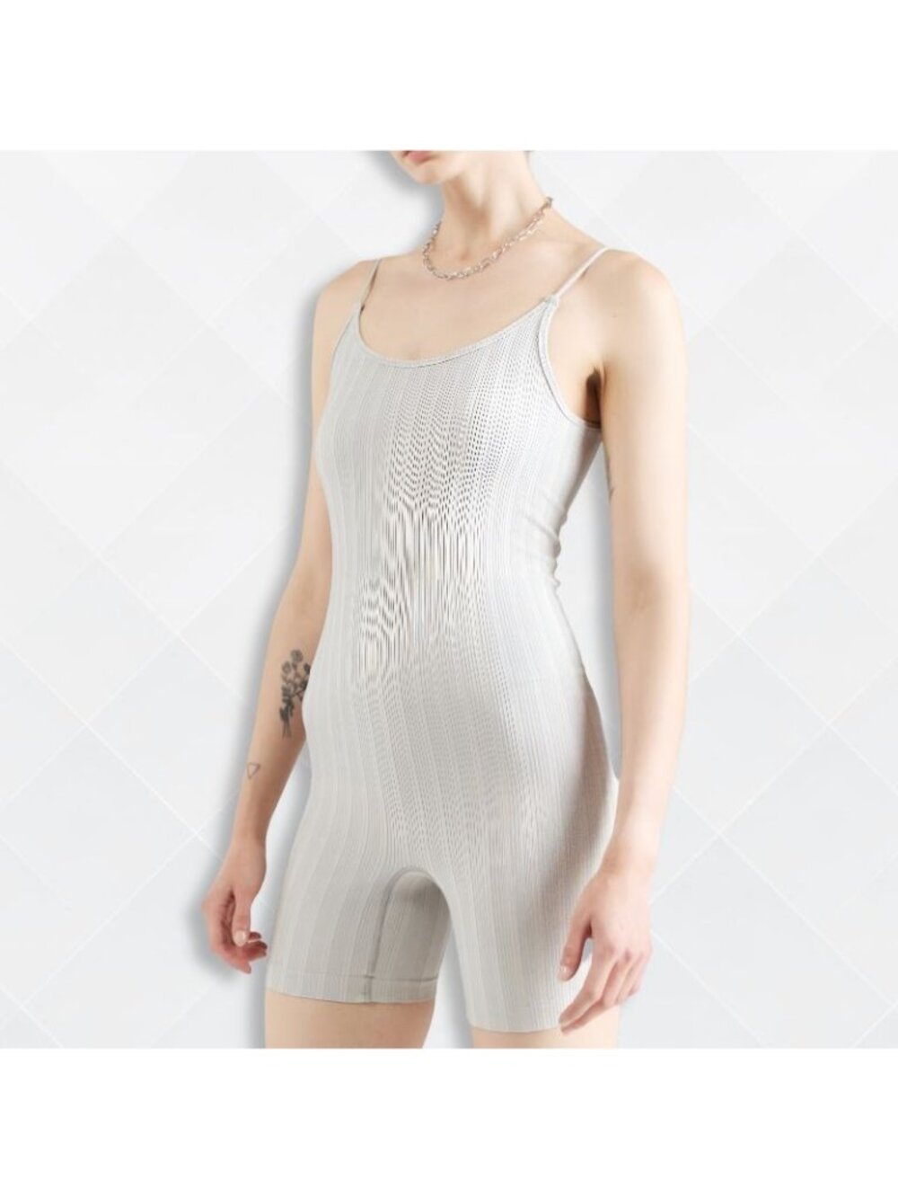 NWT Noisy May Cora Silver Unitard Metallic - Size M/L - WAW-100021